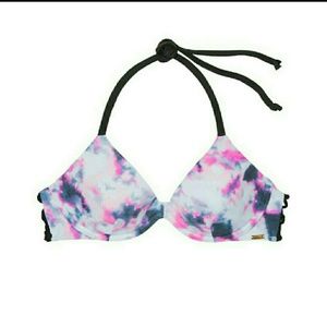 Strappy Side Scoop Push Up Bikini Top